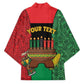 Personalized Happy Kwanzaa Kimono Kinara With Kente Pattern