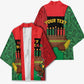 Personalized Happy Kwanzaa Kimono Kinara With Kente Pattern