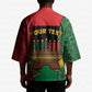 Personalized Happy Kwanzaa Kimono Kinara With Kente Pattern