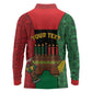 Personalized Happy Kwanzaa Holidays Long Sleeve Polo Shirt Kente Pattern - African Pride