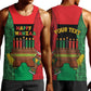 Personalized Happy Kwanzaa Holidays Men Tank Top Kente Pattern - African Pride