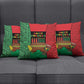 Happy Kwanzaa Pillow Cover Kinara With Kente Pattern