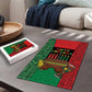 Happy Kwanzaa Puzzle Kinara With Kente Pattern