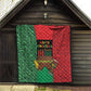 Happy Kwanzaa Holidays Quilt Kente Pattern - African Pride