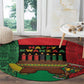 Happy Kwanzaa Holidays Round Carpet Kente Pattern - African Pride