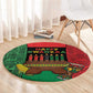 Happy Kwanzaa Holidays Round Carpet Kente Pattern - African Pride