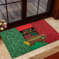 Happy Kwanzaa Holidays Rubber Doormat Kente Pattern - African Pride