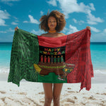 Happy Kwanzaa Holidays Sarong Kente Pattern - African Pride