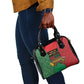 Happy Kwanzaa Holidays Shoulder Handbag Kente Pattern - African Pride