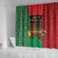 Happy Kwanzaa Holidays Shower Curtain Kente Pattern - African Pride
