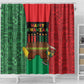 Happy Kwanzaa Holidays Shower Curtain Kente Pattern - African Pride