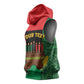 Personalized Happy Kwanzaa Holidays Sleeveless Hoodie Kente Pattern - African Pride