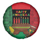 Happy Kwanzaa Holidays Spare Tire Cover Kente Pattern - African Pride