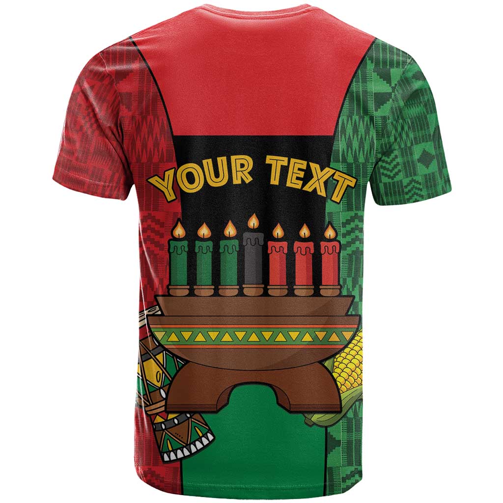Personalized Happy Kwanzaa Holidays T shirt Kente Pattern - African Pride