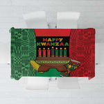 Happy Kwanzaa Holidays Tablecloth Kente Pattern - African Pride