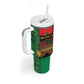 Personalized Happy Kwanzaa Holidays Tumbler With Handle Kente Pattern - African Pride