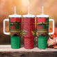 Personalized Happy Kwanzaa Holidays Tumbler With Handle Kente Pattern - African Pride