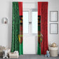 Happy Kwanzaa Holidays Window Curtain Kente Pattern - African Pride