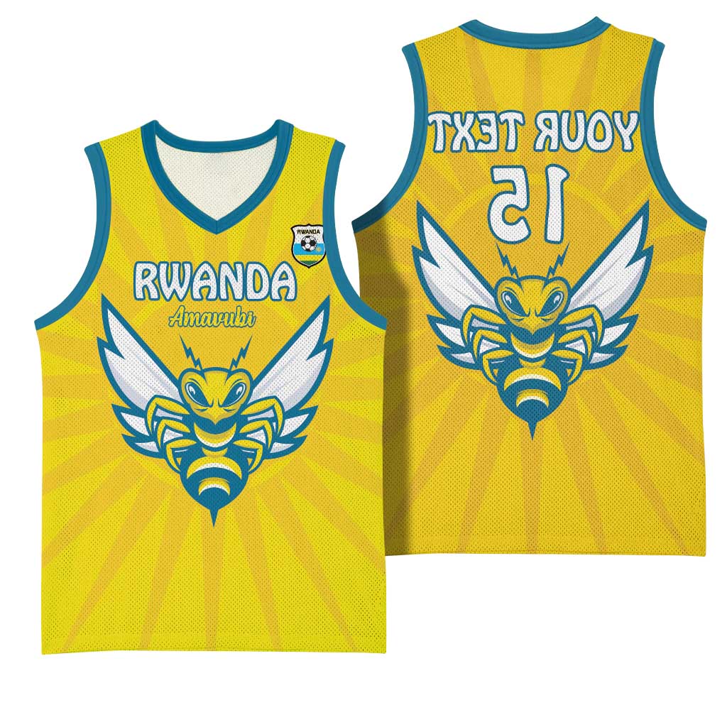 Custom Afro Rwanda Football Basketball Jersey Go Wasps - African Pride