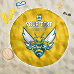 Custom Afro Rwanda Football Beach Blanket Go Wasps