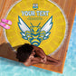 Custom Afro Rwanda Football Beach Blanket Go Wasps