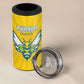 Custom Afro Rwanda Football 4 in 1 Can Cooler Tumbler Go Wasps