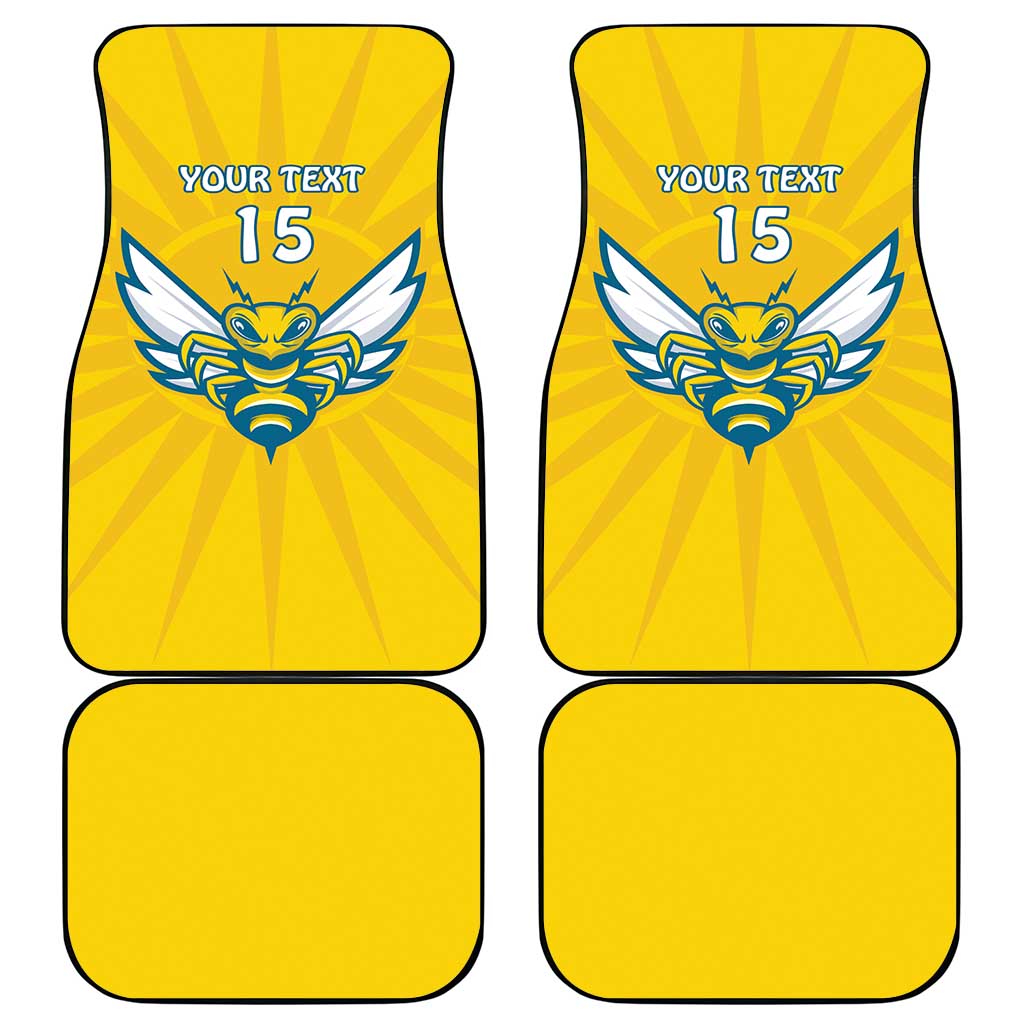 Custom Afro Rwanda Football Car Mats Go Wasps