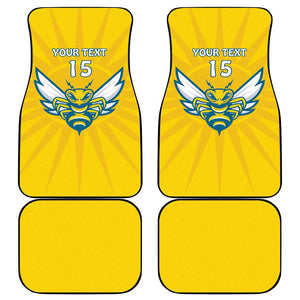 Custom Afro Rwanda Football Car Mats Go Wasps