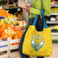 Custom Afro Rwanda Football Grocery Bag Go Wasps