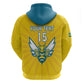 Custom Afro Rwanda Football Hoodie Go Wasps