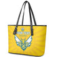 Custom Afro Rwanda Football Leather Tote Bag Go Wasps