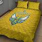 Custom Afro Rwanda Football Quilt Bed Set Go Wasps