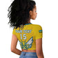 Custom Afro Rwanda Football Raglan Cropped T shirt Go Wasps