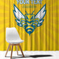 Custom Afro Rwanda Football Window Curtain Go Wasps
