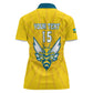 Custom Afro Rwanda Football Women Polo Shirt Go Wasps