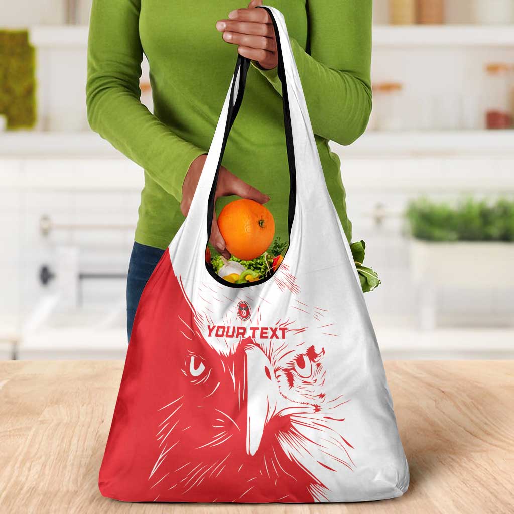 Custom Tunisia Football Grocery Bag Go Champions