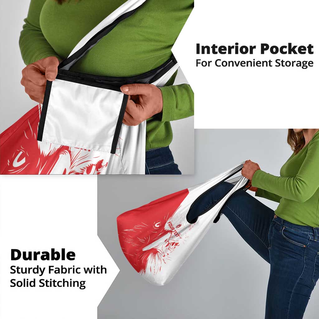Custom Tunisia Football Grocery Bag Go Champions