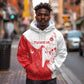 Custom Tunisia Football Hoodie Go Champions