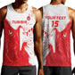 Custom Tunisia Football Men Tank Top Go Champions
