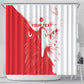 Custom Tunisia Football Shower Curtain Go Champions