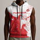 Custom Tunisia Football Sleeveless Zip Hoodie Go Champions - African Pride
