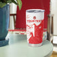 Custom Tunisia Football Tumbler Cup Go Champions