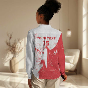 Custom Tunisia Football Women Casual Shirt Go Champions LT15