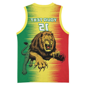 Custom Afro Senegal Football Basketball Jersey Lions of Teranga - Flag Style - African Pride