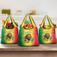 Custom Afro Senegal Football Grocery Bag Lions of Teranga - Flag Style