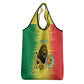 Custom Afro Senegal Football Grocery Bag Lions of Teranga - Flag Style