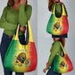 Custom Afro Senegal Football Grocery Bag Lions of Teranga - Flag Style