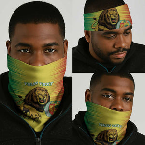 Afro Senegal Football Neck Gaiter Lions of Teranga - Flag Style - African Pride