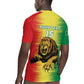 Custom Afro Senegal Football Rugby Jersey Lions of Teranga - Flag Style