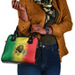 Custom Afro Senegal Football Shoulder Handbag Lions of Teranga - Flag Style